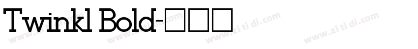 Twinkl Bold字体转换